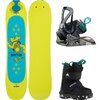Burton - Riglet w/ Mini Grom Boot + Binding Snowboard Package - Kids' - OneCol,Black,Black
