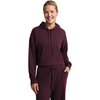 Beyond Yoga - Breathe Easy Ribbed Hoodie - Women's - Cabernet
