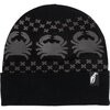 Crab Grab - Nordicrab Beanie - Black and Grey