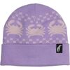 Crab Grab - Nordicrab Beanie - Pastel Purple and Pink