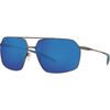 Matte Dark Gunmetal/Deep Blue/Black Frame/Gray Silver Mirror