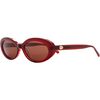 Crap Eyewear - The Sweet Leaf Sunglasses - Crystal Black Cherry Bio/Amber