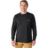 Carhartt - Irvine Relaxed Camo Badge LS T-Shirt - Men's - Black