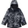 Columbia - Lightning Lift IV Printed Jacket - Boys' - Black Icy Peaks/Black