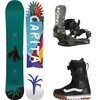 Capita - Aeronaut Snowboard + Union STR Binding + Vans Aura Pro Boot - Misc, Camo, Black/White