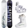 Capita - Birds Of A Feather Snowboard + Legacy Binding + Encore Pro - Misc, Grey, 30th Anniv. White/Gray Olive