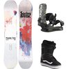 Capita - Spring Break Powder Twin Snowboard + STR Binding + Aura OG - Misc, Camo, Black/White 20