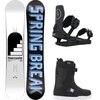 Capita - Spring Break Stairmaster Snowboard + C-6 Binding + Phase BOA - Misc, Black, Black/White