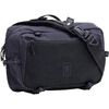 Black Canvas Leather