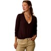 Carve Designs - Juliet V-Neck Sweater - Women's - Dark Plum
