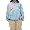 DAYDREAMER - Camp Patches Oversized Hoodie - Powder Blue