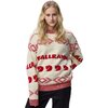 Fjallraven - Jacquard Knit Top - Women's - Chalk White/True Red
