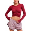 FP Movement - Tempo Ruched Long-Sleeve Shirt - Women's - Brick