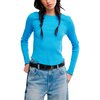 Free People - Easy Does It Long-Sleeve T-Shirt - Women's - Azure Blue