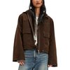 Free People - Blair Vegan Suede Sierra Jacket - Women's - Chocolate Torte