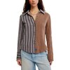 Free People - Benny Slim Yd Plaid Shirt - Women's - Brown Combo