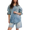 Free People - Rally Cocoon Top - Women's - Denim Blue