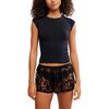 Free People - So Soft Seamless Baby T-Shirt - Women's - Black