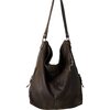 Free People - WTF Dallas Distressed Leather Tote - Carbon