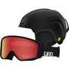 Giro - Sario MIPS Helmet + Index 2.0 Goggle - Mt Blk/Blk Wdmk/Amb Scrl