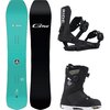 Gnu - Gremlin Snowboard + Lightning Supermatic Binding + Judge - One Color, Black, Black/White