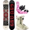 Gnu - Ladies Choice Snowboard + Scribe Re:Flex Binding + Ivy Boot - One Color, FuchsiaPink, Tea/AlmondMilk/FieryRed
