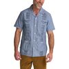 Pictographs/Washed Indigo Chambray