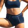Huha - Merrow Stitch Brief Underwear - Women's - NavyWhite