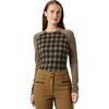 Sepia Houndstooth Aop