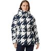 Navy Houndstooth Aop