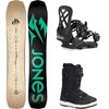 Jones Snowboards - Flagship Snowboard + Union Rosa Binding + Hera Boot - Wood Veneer/Black/Black