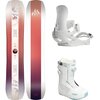 Jones Snowboards - Twin Sister w/ STW BOA + Nebula FASE Snowboard Package - Wht/CldWht/Light Grey