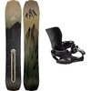 Jones Snowboards - Flagship w/ Mercury FASE Snowboard Bundle - Black,Stealth Black