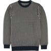Jetty - Tiller Grid Sweater - Men's - Ivory