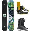 K2 - Afterblack w/ Raider Boa + Bond Snowboard Package - OneCol,Neon,Black