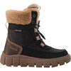 Kamik - Seeker Fur Boot - Kids' - Black/Dark Brown