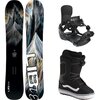 Lib Technologies - Dynamo Snowboard + Lightning Supermatic Binding + Aura OG - One Color/Black/Black/White 20