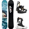 Lib Technologies - Orca II w/ Reset Pro + Falcor Snowboard Package - OneCol,Black,White