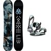 Lib Technologies - T.Rice Pro w/ Falcor Binding Snowboard Bundle - One Color,Glacier Shadow