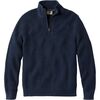 L.L.Bean - Bean's Organic Waffle Knit 1/4 Zip Sweater - Men's - Carbon Navy