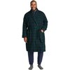 L.L.Bean - Scotch Plaid Flannel Robe - Men's - Black Watch Tartan
