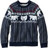 L.L.Bean - Cotton Rollneck Sweater - Little Kids' - Classic Navy Polar Fairisle