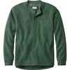 L.L.Bean - Katahdin Iron Works Waffle Fleece Henley - Men's - Black Forest Green Heather