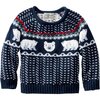 L.L.Bean - Cotton Rollneck Sweater - Infants' - Classic Navy Polar Fairisle