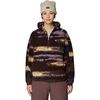 Mountain Hardwear - Apres Pro Fleece Hoodie - Women's - Berry Blue Patchwork Print