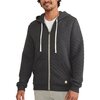 Marine Layer - Corbet Diamond Quilt Full-Zip Hoodie - Men's - Dark Heather Grey