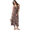 Marine Layer - Camila Maxi Dress - Women's - Brown Spanish Summer Print