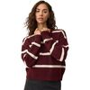 Wine/Cream Stripe