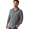 Marine Layer - Classic Stretch Selvage Gingham Long-Sleeve Shirt - Men's - Balsam Mini Stripe