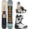 Nidecker - Cheat Code Snowboard + OG Supermatic Binding + Rift Boot - One Color/Desert/Ned